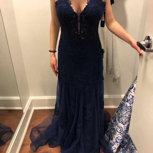 Navy formal dress - Picture 9 of 9